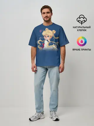 Мужская футболка оверсайз / СЕЙЛОР МУН