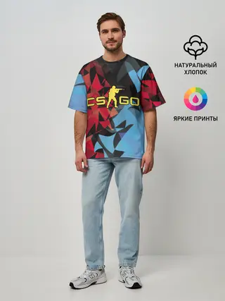 Мужская футболка оверсайз / CS:GO
