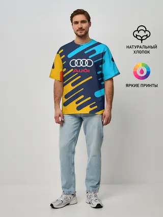 Мужская футболка оверсайз / AUDI.