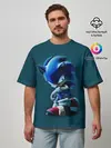 Мужская футболка оверсайз / Sonic
