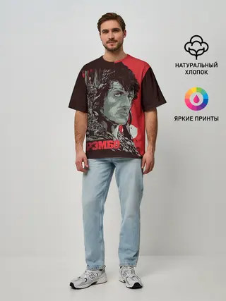 Мужская футболка оверсайз / Рэмбо