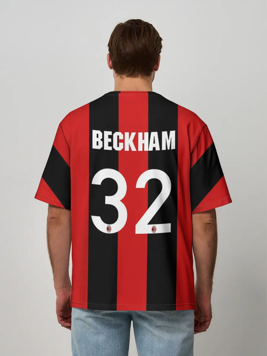 Мужская футболка оверсайз / Форма Милан Бекхэм