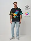 Мужская футболка оверсайз / POP IT DINOSAUR | ДИНОЗАВР