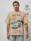Мужская футболка оверсайз / Harry Potter Hogwarts Express