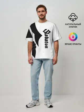 Мужская футболка оверсайз / Sabaton