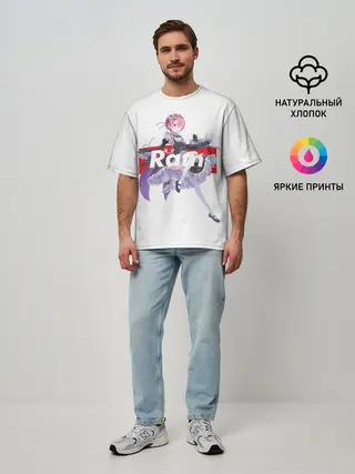 Мужская футболка оверсайз / Re:Zero