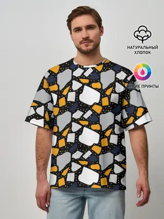 Мужская футболка оверсайз / Венецианское Терраццо | Venice