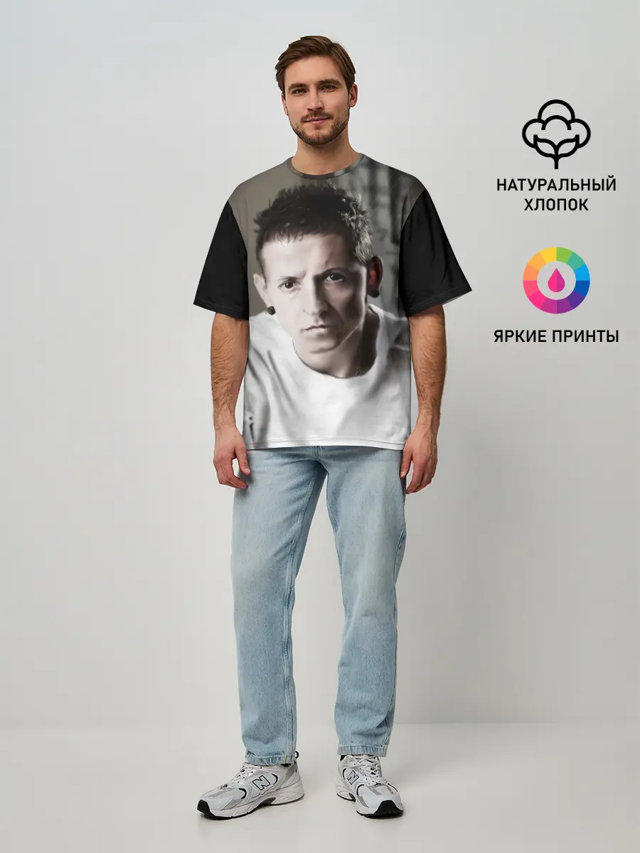 Мужская футболка оверсайз / Честер