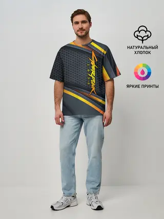 Мужская футболка оверсайз / Cyberpunk 2077