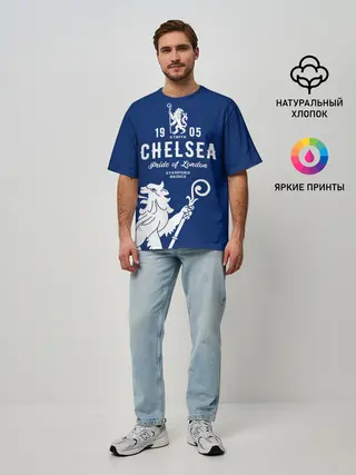 Мужская футболка оверсайз / Челси