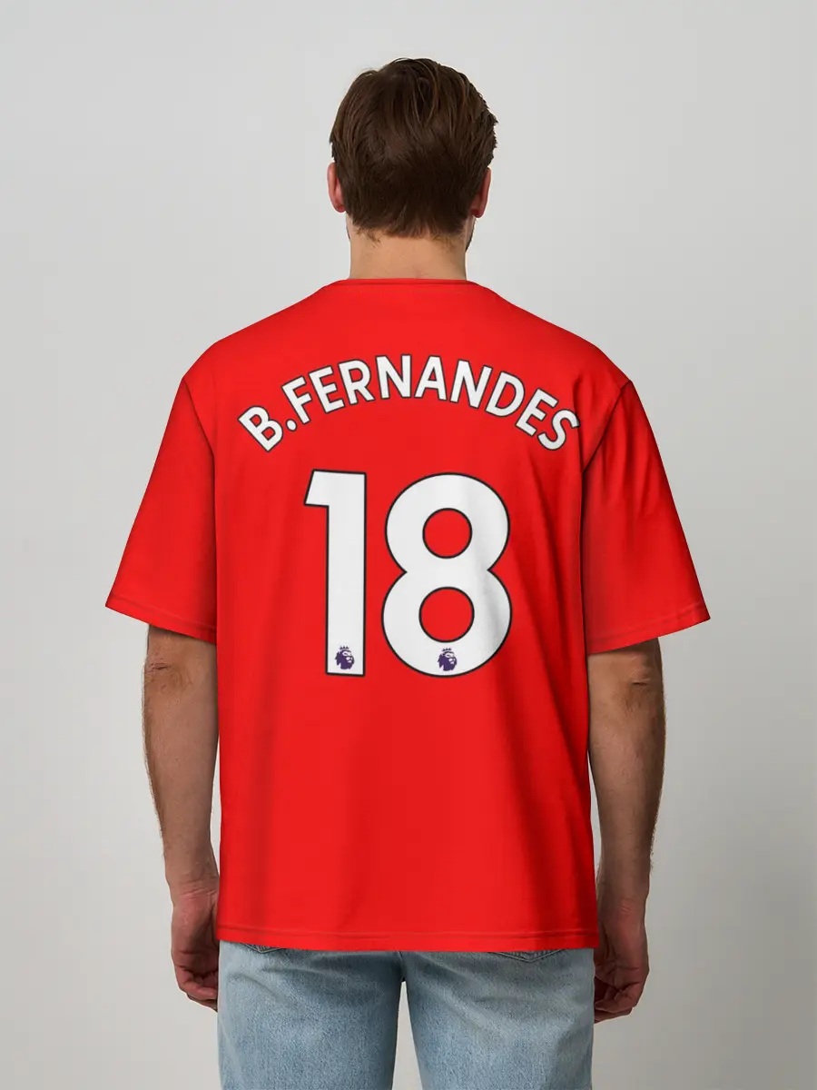 Мужская футболка оверсайз / МЮ Бруно Фернандеш Fernandes