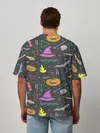 Мужская футболка оверсайз / Уютный Halloween