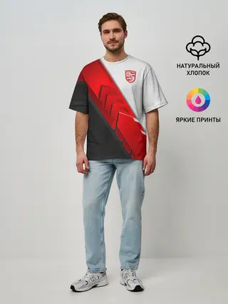Мужская футболка оверсайз / Porsche