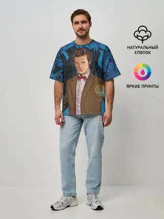 Мужская футболка оверсайз / Доктор Кто