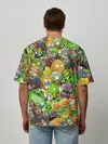 Мужская футболка оверсайз / PLANTS VS ZOMBIES