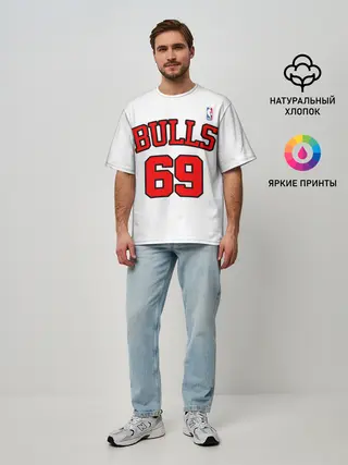 Мужская футболка оверсайз / Баскетболисты из клипа OLALA