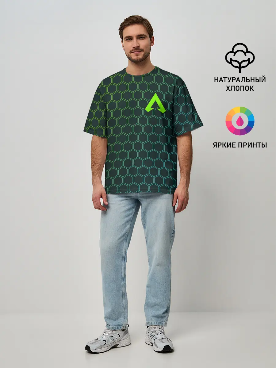 Мужская футболка оверсайз / APEX LEGENDS / АПЕКС ЛЕГЕНД