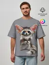 Мужская футболка оверсайз / Зверушка