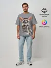 Мужская футболка оверсайз / Зверушка