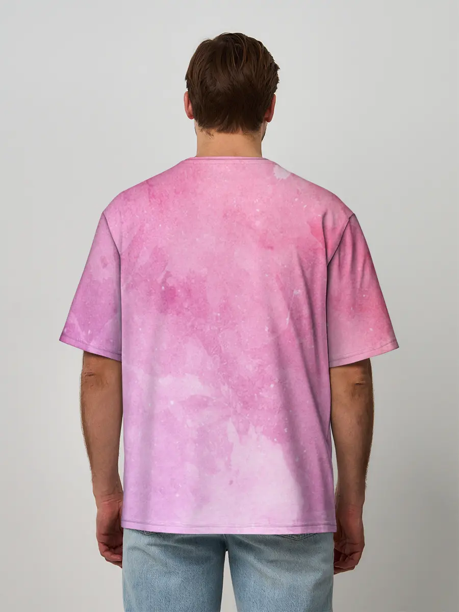 Мужская футболка оверсайз / sorry im late 3d