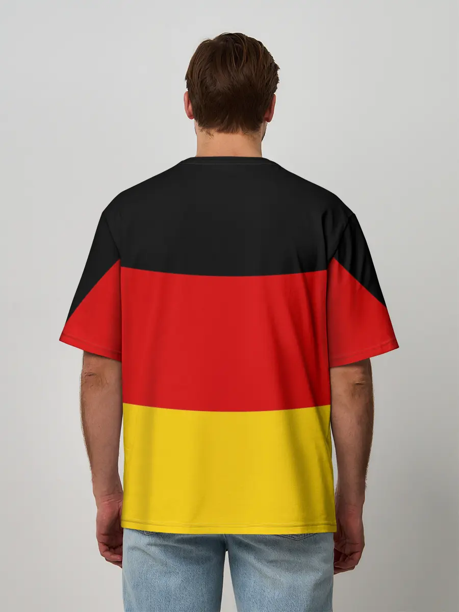 Мужская футболка оверсайз / Сборная Германии флаг