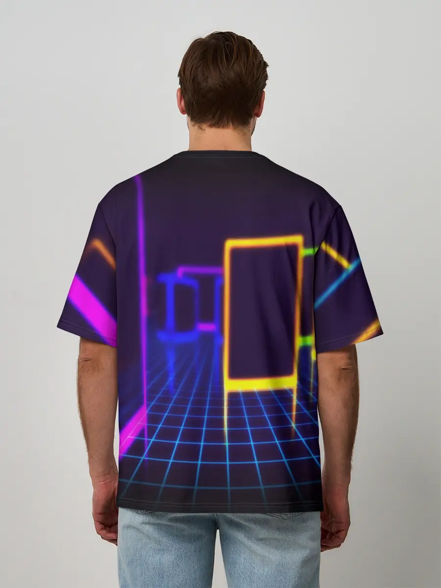 Мужская футболка оверсайз / NEON STYLE
