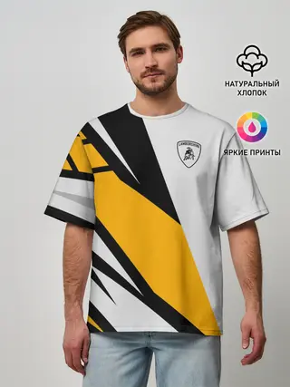 Мужская футболка оверсайз / Lamborghini