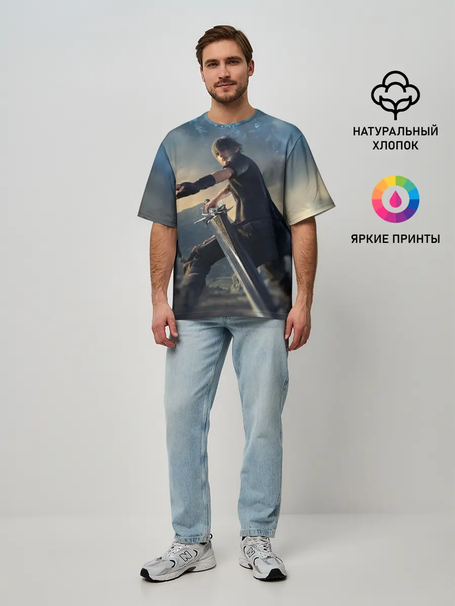 Мужская футболка оверсайз / Final Fantasy