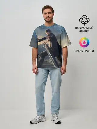 Мужская футболка оверсайз / Final Fantasy