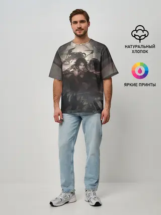 Мужская футболка оверсайз / Вэй Ин