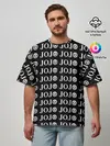 Мужская футболка оверсайз / JOJOJOJOJOJOJOJOJ BLACK
