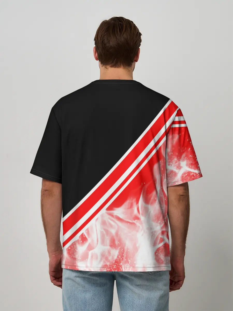 Мужская футболка оверсайз / FC AJAX AMSTERDAM / ФК АЯКС