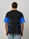 Мужская футболка оверсайз / Russia-sport collection BLUE
