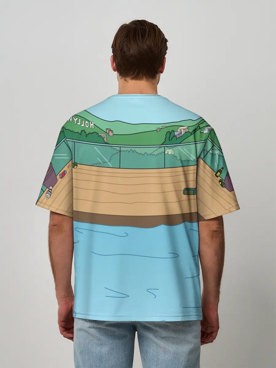 Мужская футболка оверсайз / Конь БоДжек