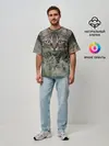 Мужская футболка оверсайз / Кошка