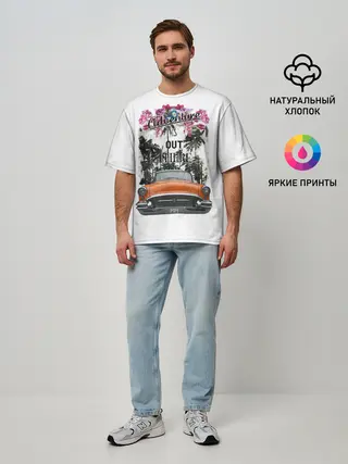 Мужская футболка оверсайз / Adventure