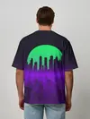 Мужская футболка оверсайз / НЕОНОВЫЙ ГОРОД