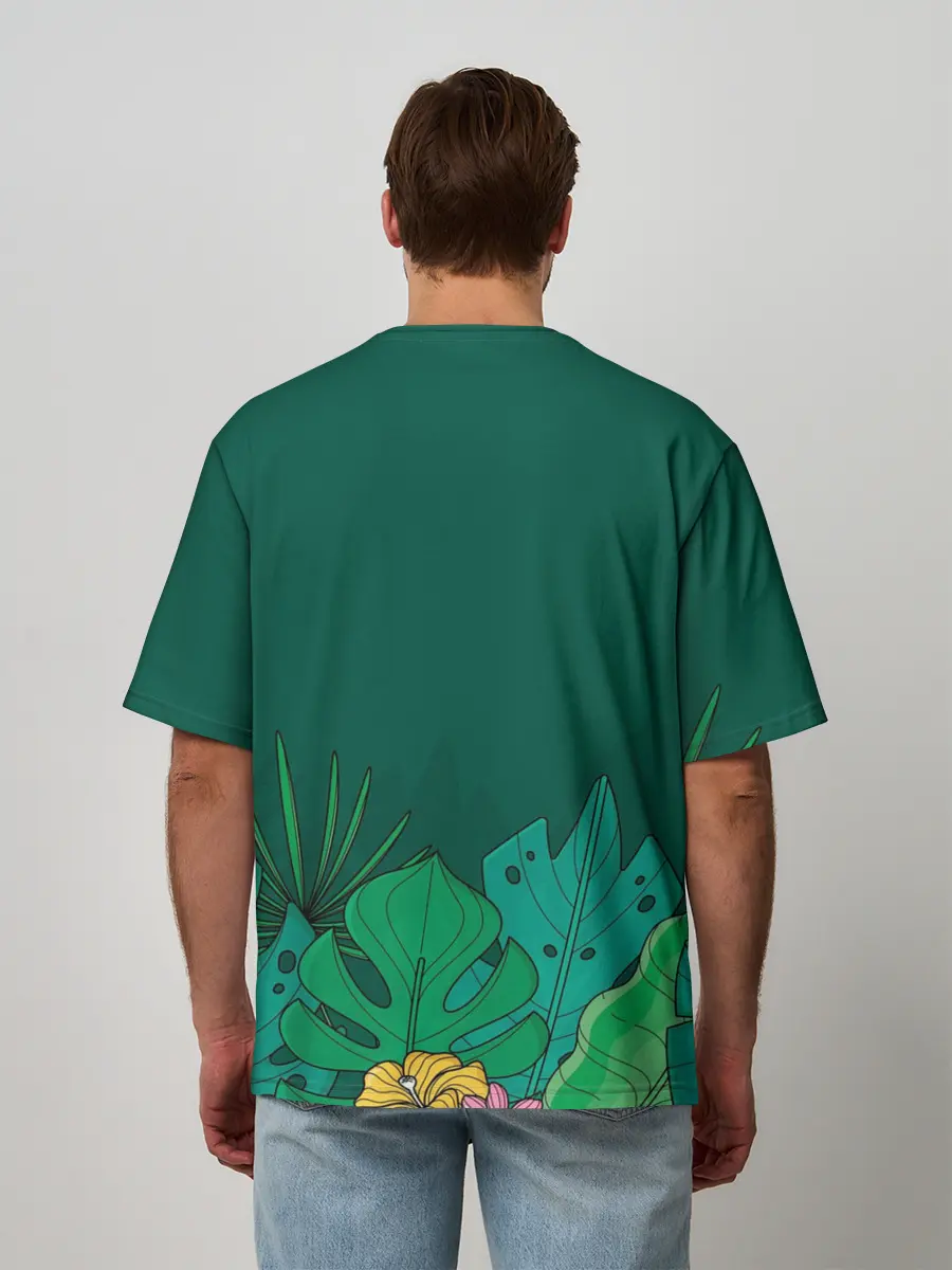 Мужская футболка оверсайз / Мои джунгли