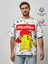Мужская футболка оверсайз / ПИКАЧУ