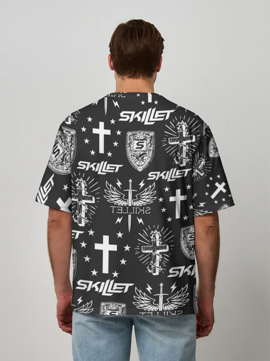 Мужская футболка оверсайз / SKILLET