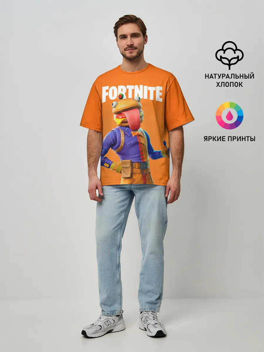 Мужская футболка оверсайз / Fortnite