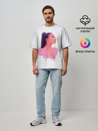 Мужская футболка оверсайз / Ариана арт