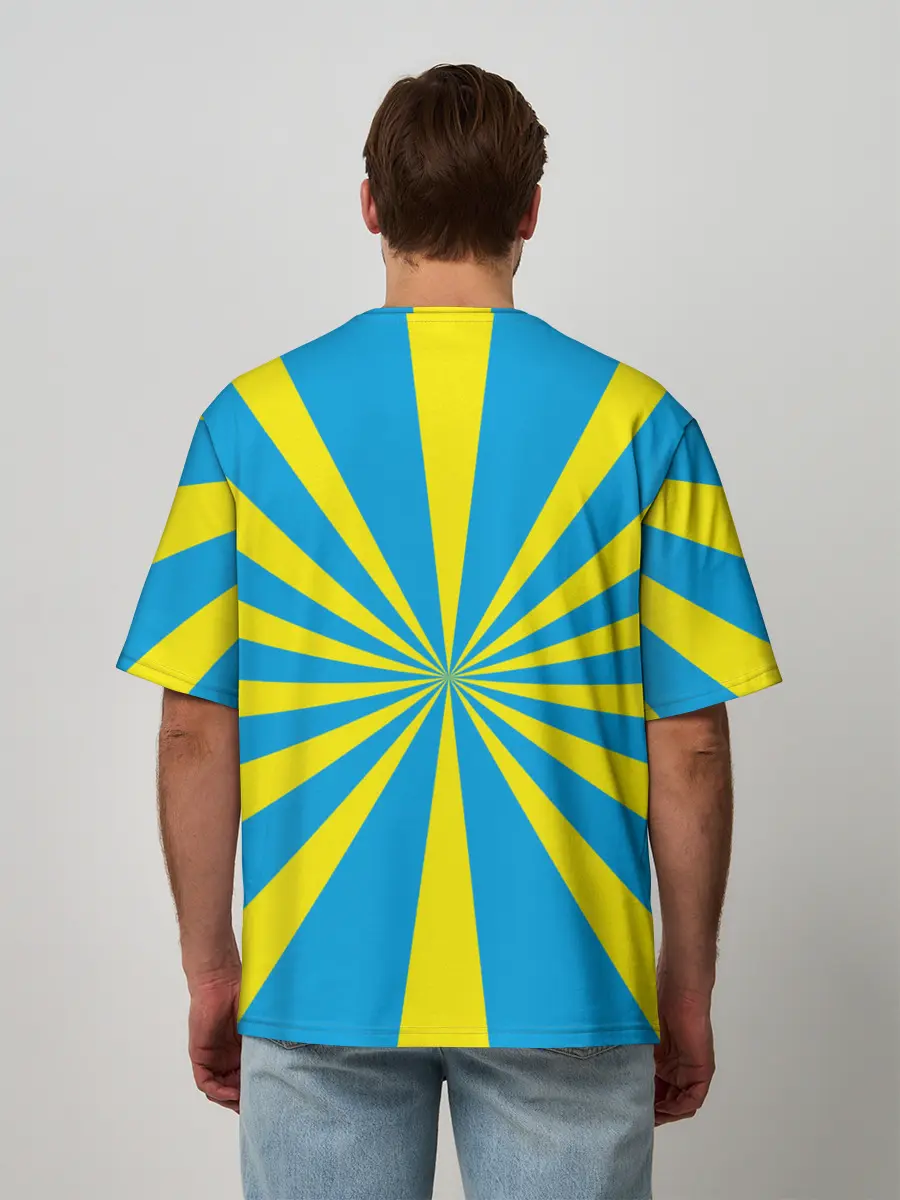 Мужская футболка оверсайз / Военно - воздушные силы