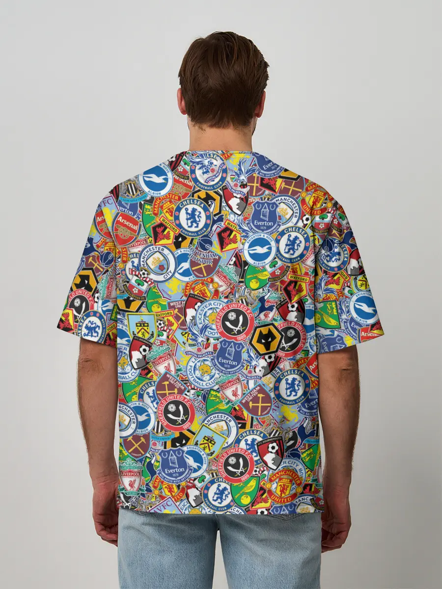 Мужская футболка оверсайз / Английская Премьер Лига