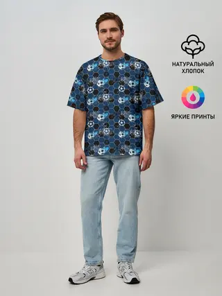 Мужская футболка оверсайз / Football