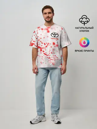 Мужская футболка оверсайз / TOYOTA / ТОЙОТА