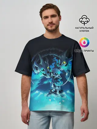 Мужская футболка оверсайз / UNDERTALE