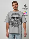 Мужская футболка оверсайз / DUDE