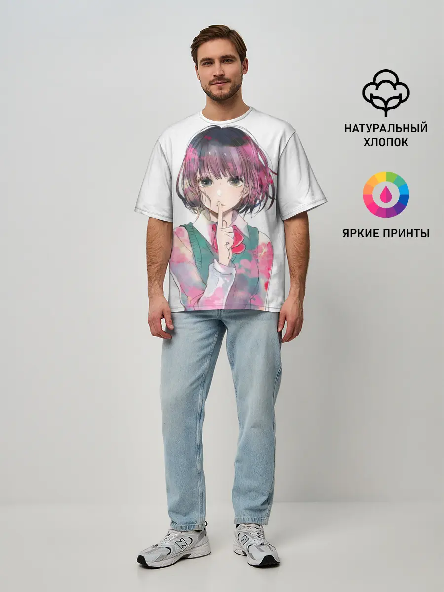 Мужская футболка оверсайз / Kuzu no Honkai