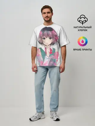 Мужская футболка оверсайз / Kuzu no Honkai